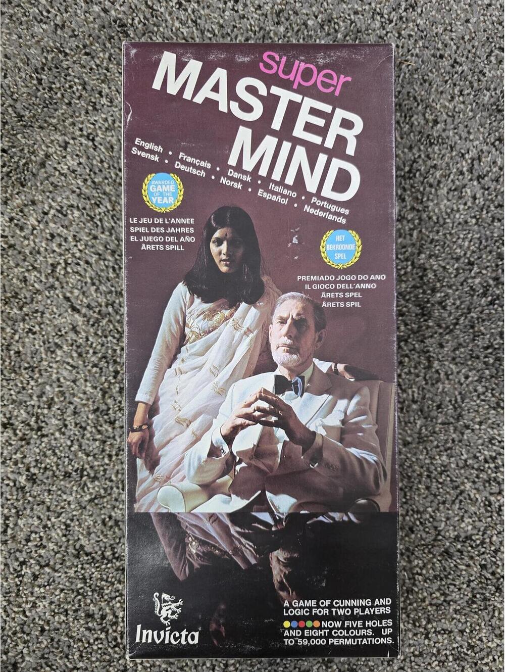 Super Master Mind Vintage 1975 Code Breaking Game 100% Complete